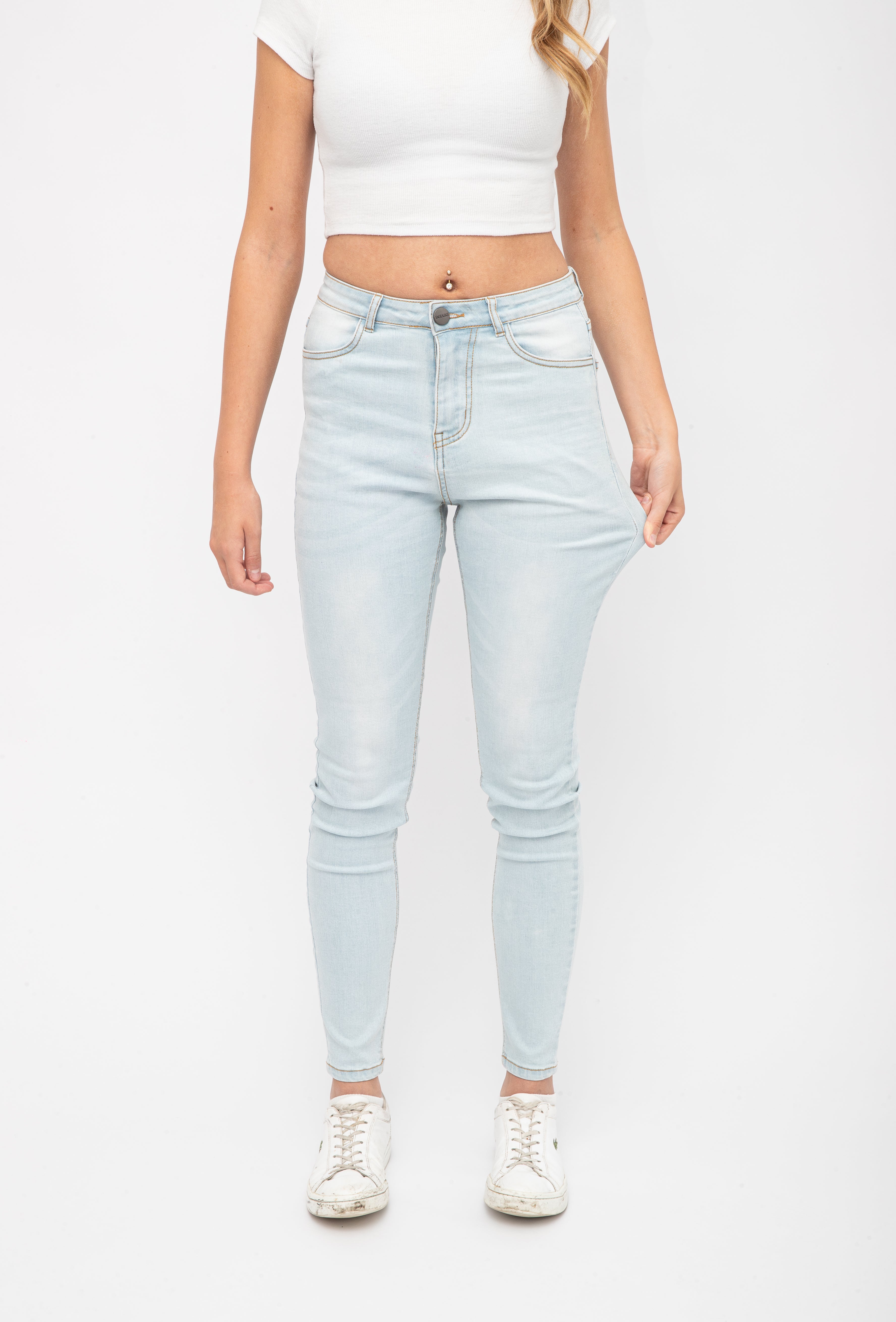 Skinny Jeans | Washed Light Blue