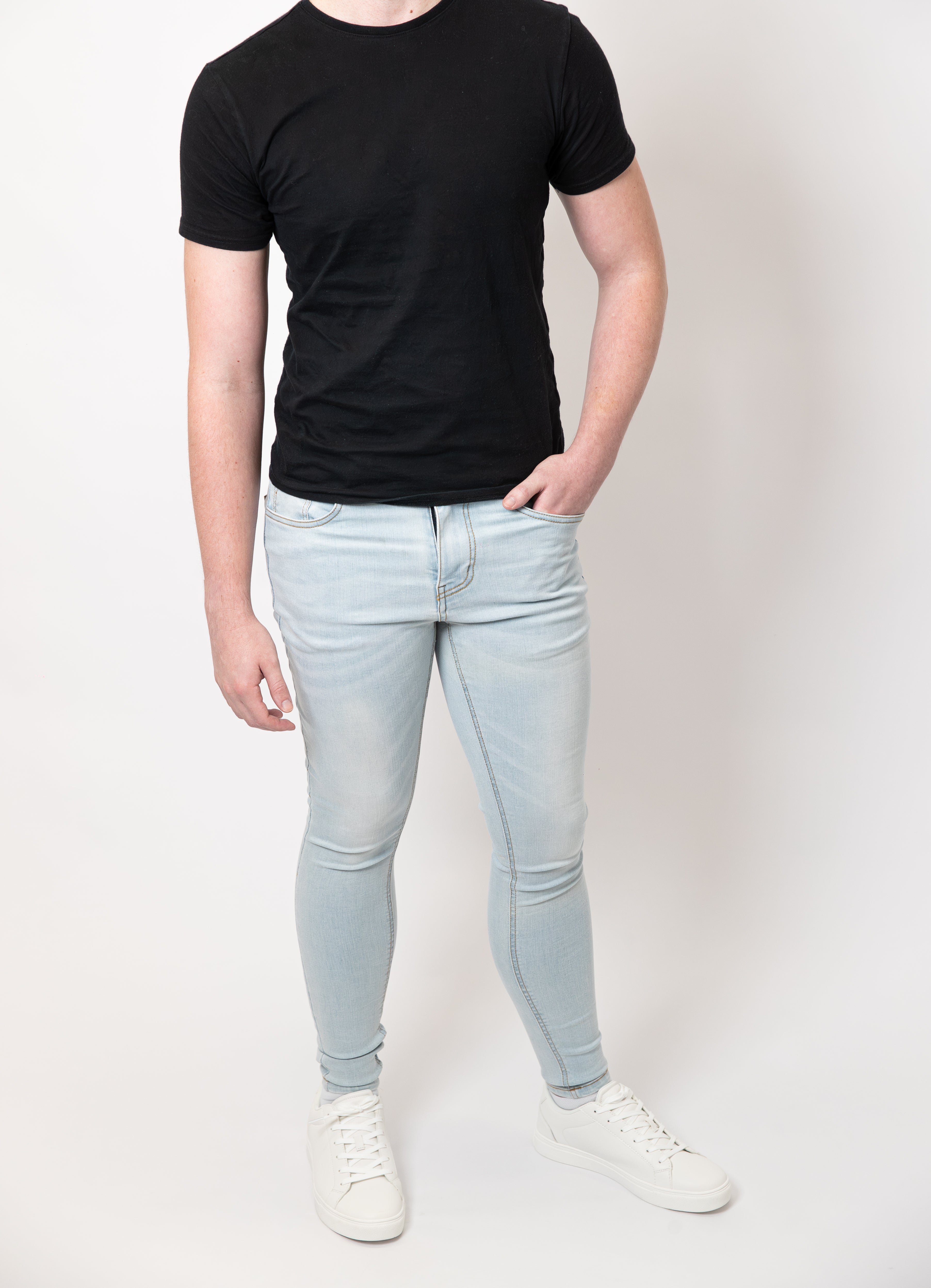 Skinny Jeans | Washed Light Blue | Regular/Tall