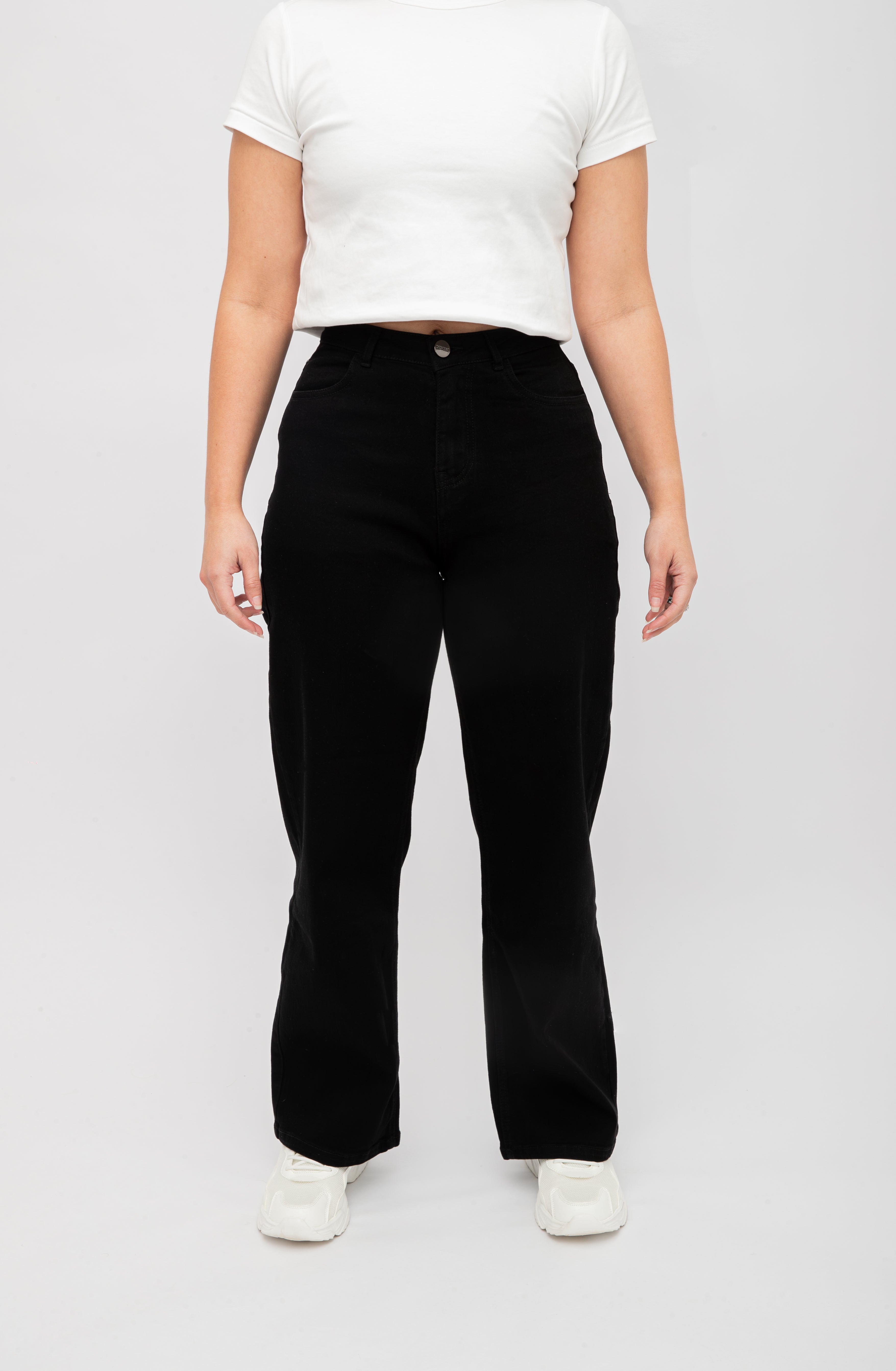 Wide Leg Jeans | Black