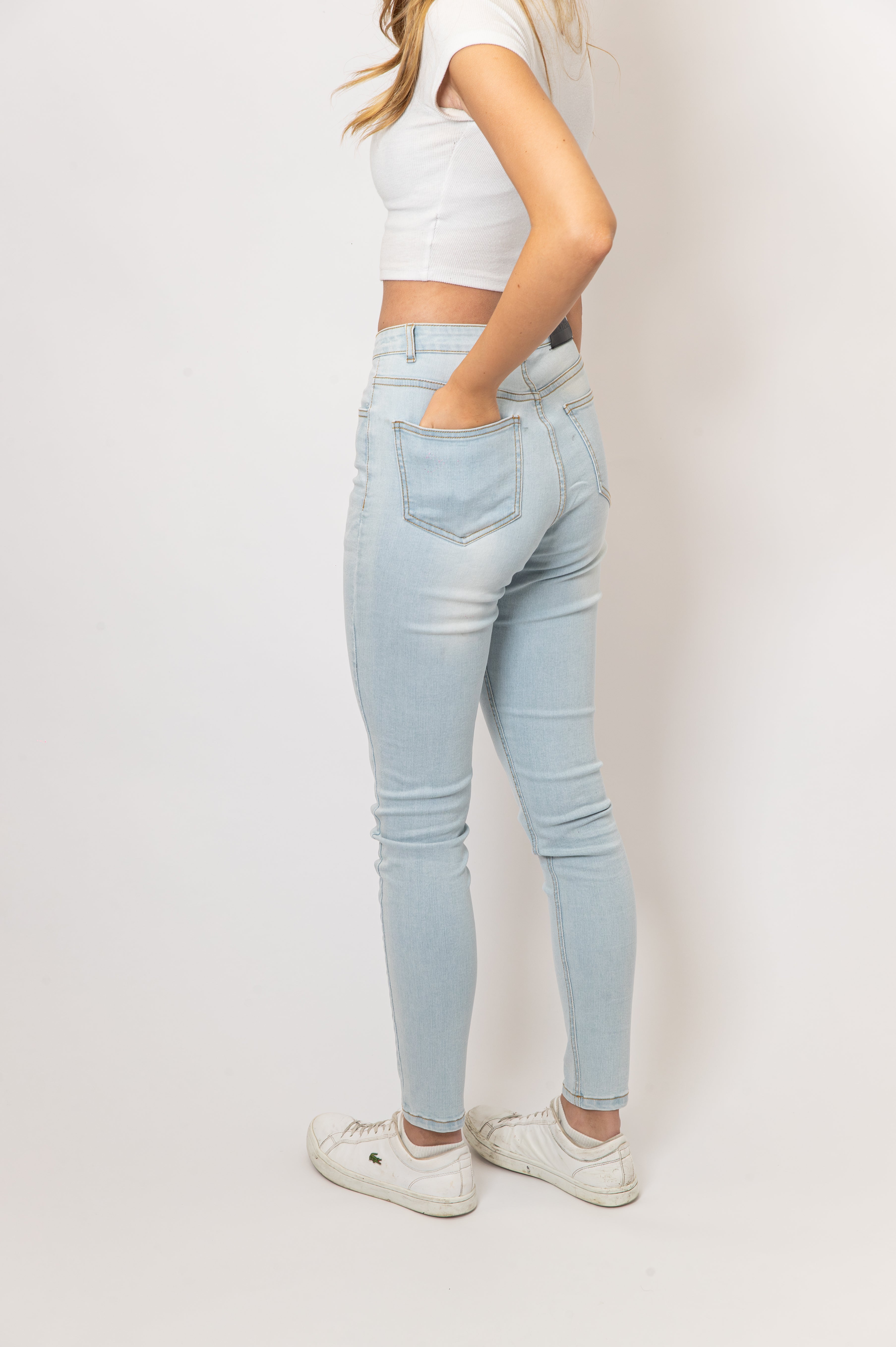 Skinny Jeans | Washed Light Blue