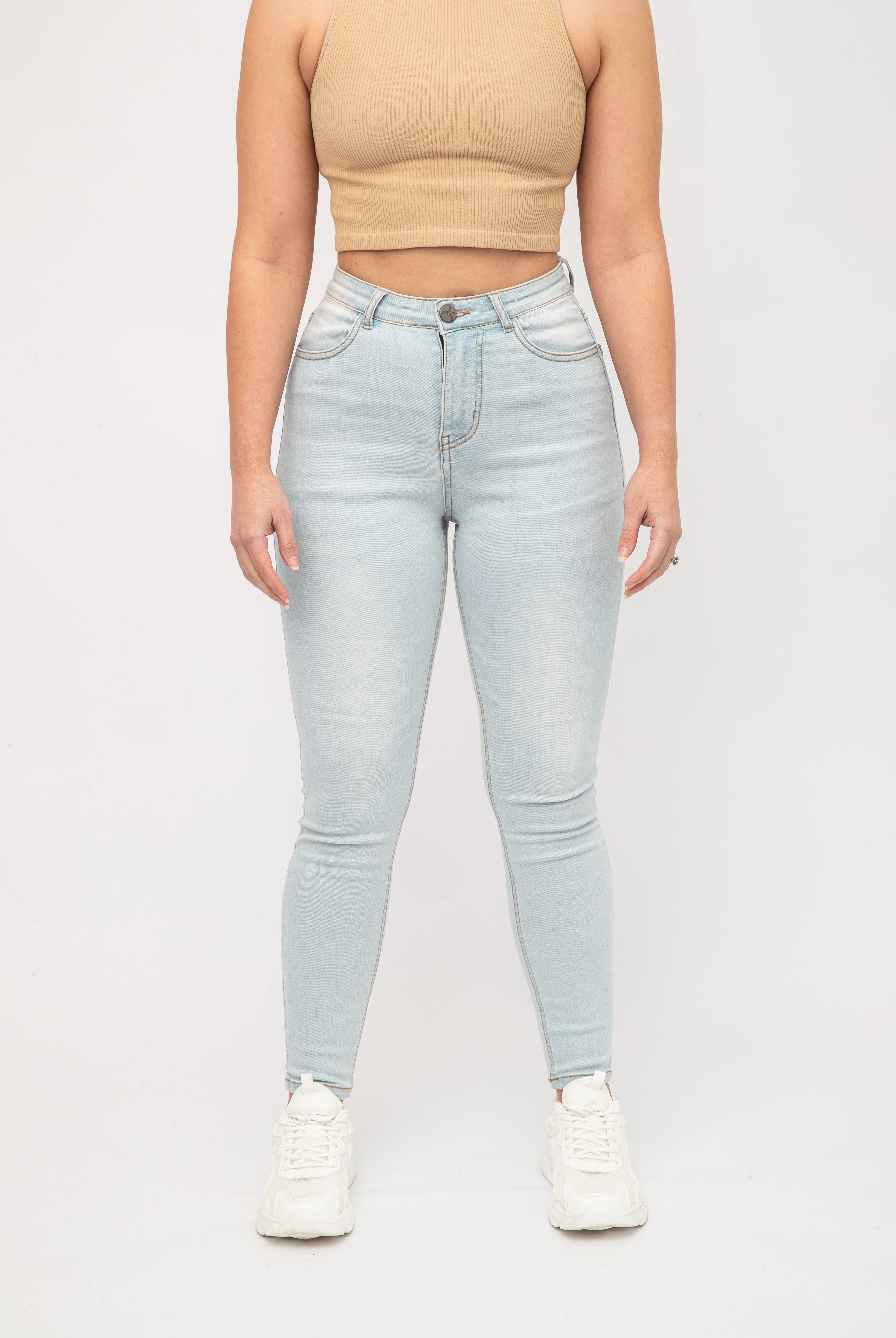Skinny Jeans | Washed Light Blue
