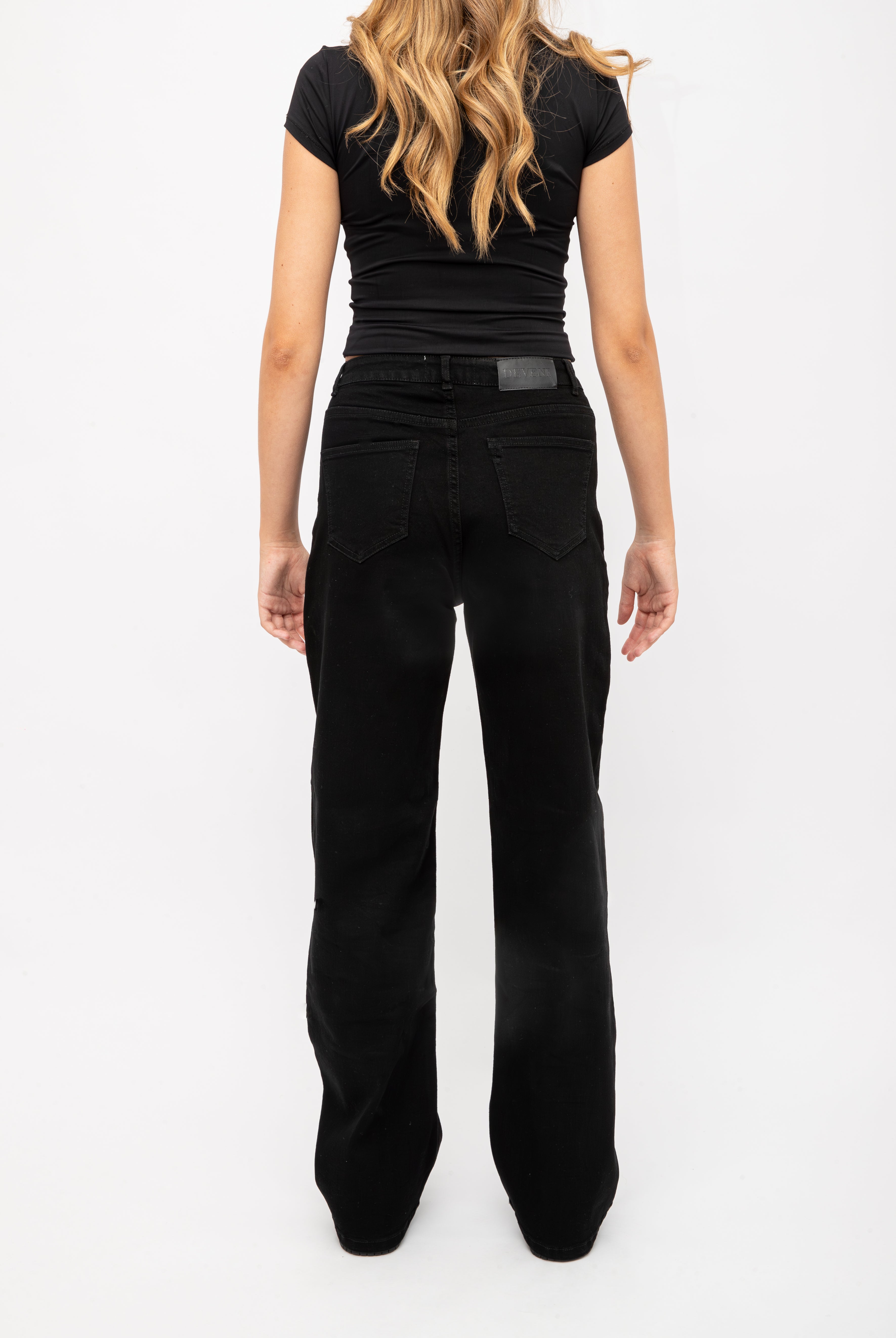 Wide Leg Jeans | Black