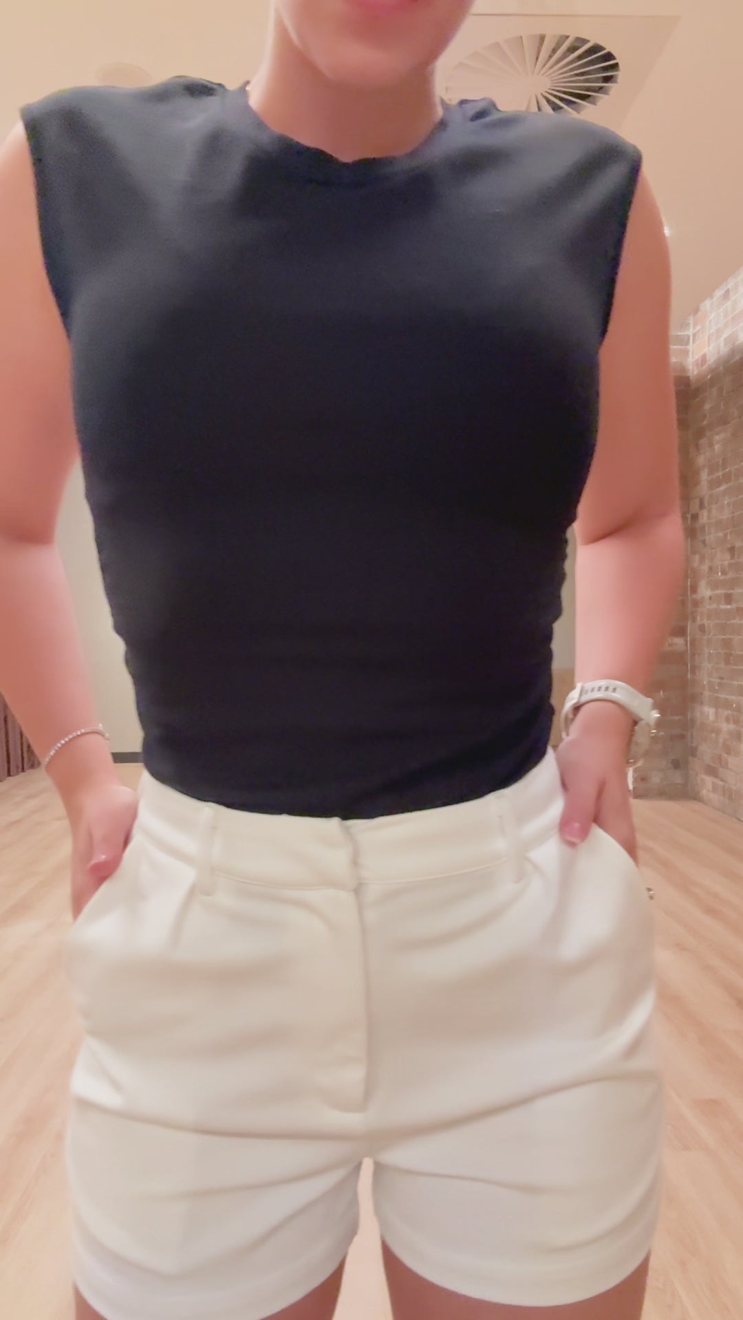 Women's Tailored Shorts, designed for shorter women.