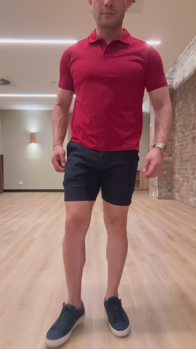 Men's Chino Shorts, designed for shorter men.